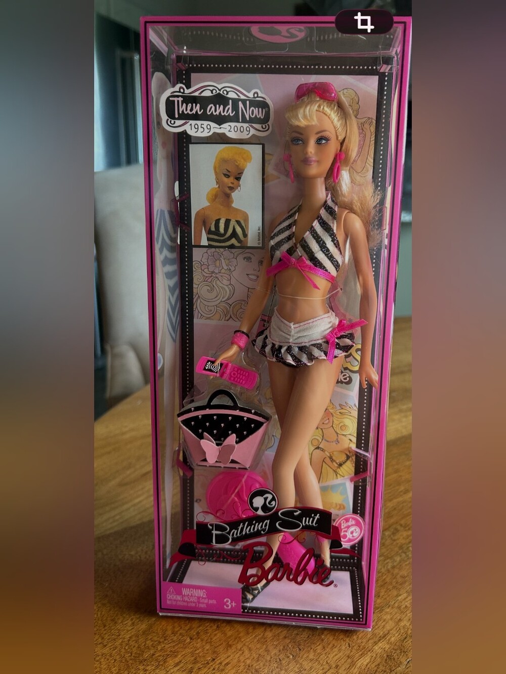 Then and Now Bathing Suit Barbie 2008 #P6508